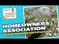 HOA Board Member Certification Recorded May 27 2026