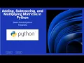 How to Add Subtract and Multiply Matrices in Python Using SymPy in 60 seconds