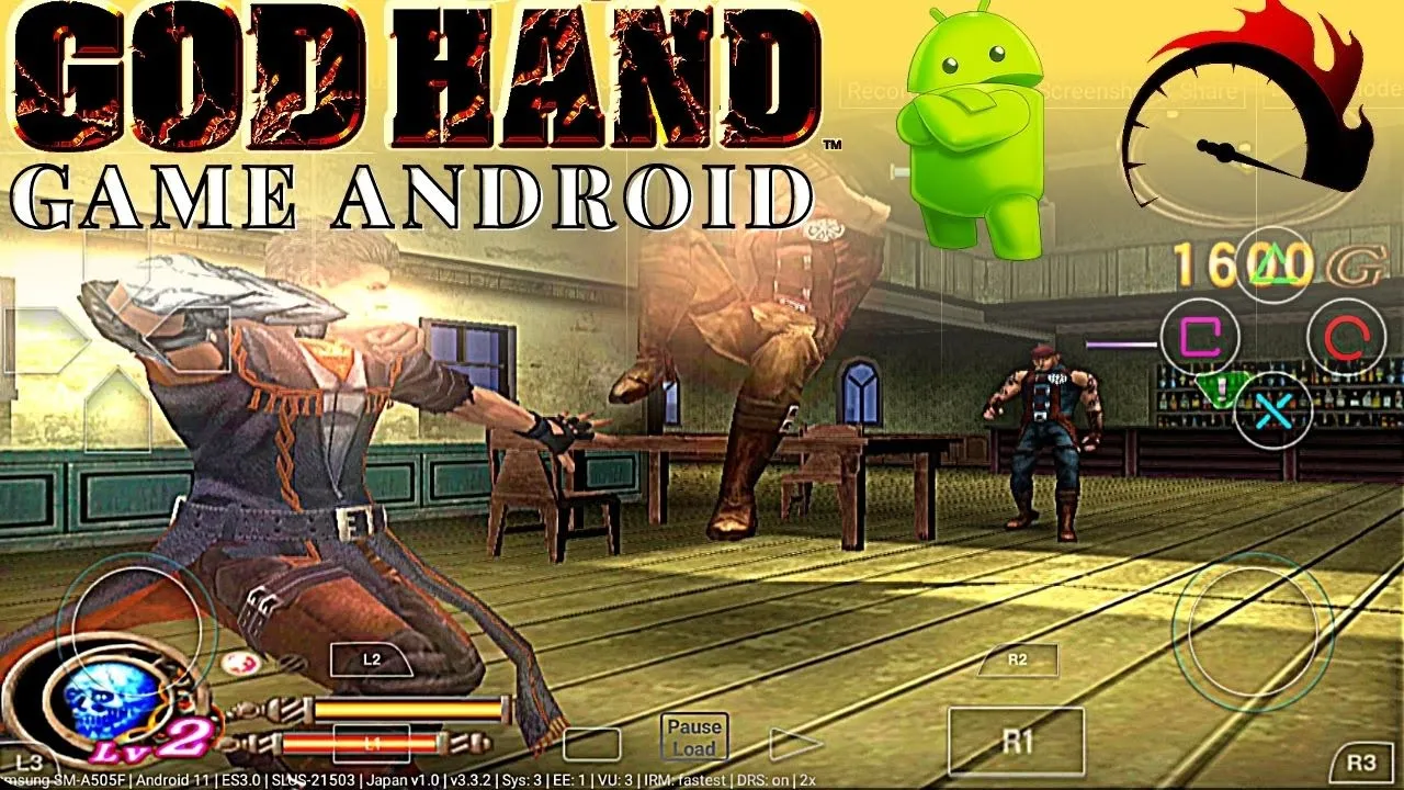 GOD HAND PS2 Emulatorunu oynayın - Damon PS2 PRO - God Hand Android Gameplay - 2021
