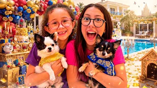 FIZEMOS UMA FESTA DE ANIVERSÁRIO PROS NOSSOS CACHORROS, MAS TUDO SAIU DO CONTROLE !