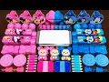 Download Lagu PINK VS BLUE MICKEY MINNIE MOUSE ! Mixing Random Things Into Glossy Slime #1428