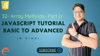 Array Instance Methods Part-4 - Javascript Tutorial for beginners