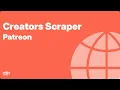 How to scrape search results from patreon