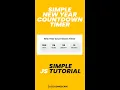 Simple New Year Countdown Timer Shorts - Codingscape
