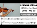 Download Lagu Pesawat Kertas - JKT48 || Violin Sheet Music