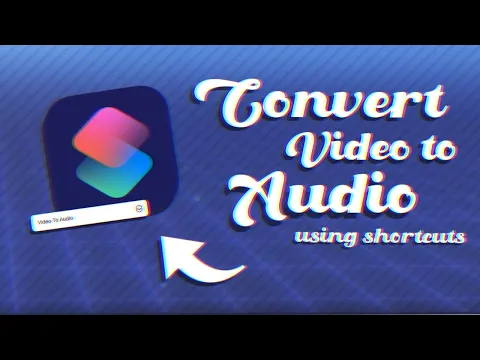 Download MP3 how to convert video to audio on iphone using shortcuts (official app from apple) - iOS 14