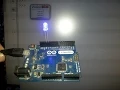 Creating a two button graphical interface in Python to control a led