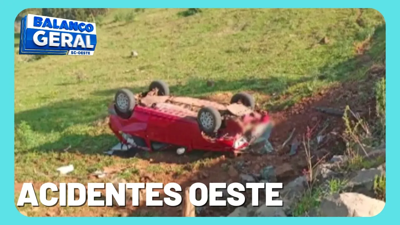 Quatro feridos em acidentes de trânsito em Itá e Seara