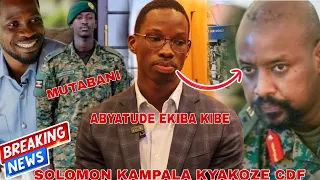 BREAKING NEWS!’ Solomon Wa Bobi Wine Kyakoze CDF Gen.Muhoozi “Tojja Kunzita Nga Bwoyagala Taata” 