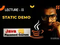 java complete Course 11 Static Demo computer tips programming avinash