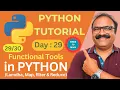 Download Lagu Python Day 29 Python Functional Tools (Lambda, Map, Filter \u0026 Reduce Explained with Examples)