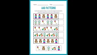 Fun and Colorful Kindergarten Math Patterns Workbook ChuChuTV LooLooKids KidsDianaShow jio - hotstar