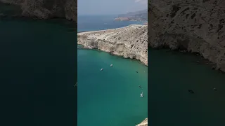 Gerakas Beach, Milos. Why we live on a boat =) #sailingfamily #sailinggreece #gerakas #milos