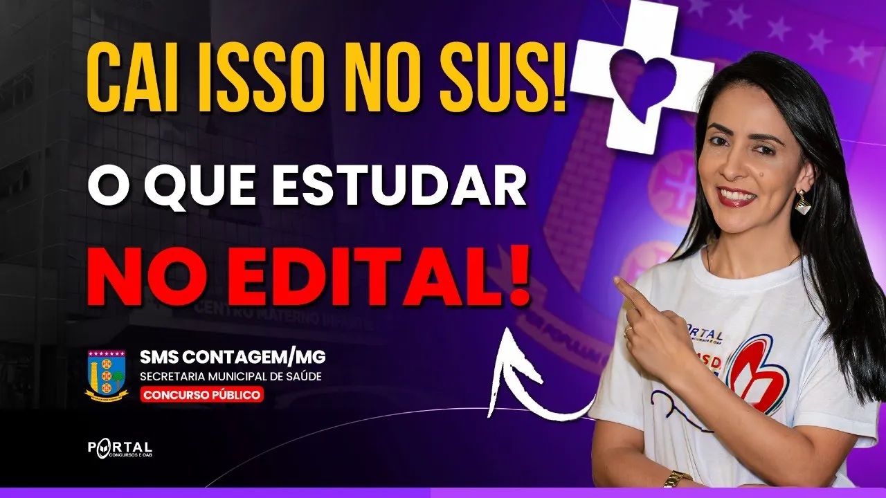 Legislação do SUS no Edital de CONTAGEM/MG: O que Cai de Verdade? | Entenda AGORA o que Estudar!