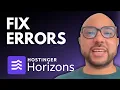 How to Fix Errors in Hostinger Horizons Web App Builder