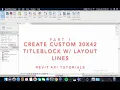 Revit API - Create Custom 30x42 Titleblock
