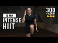 15 Minute Intense HIIT Workout For Fat Burn Cardio No Equipment No Repeat Home Workout