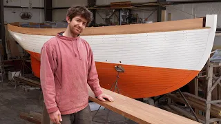 Rebuilding a wooden sailboat – Fitting the solid Teak Cap-rails