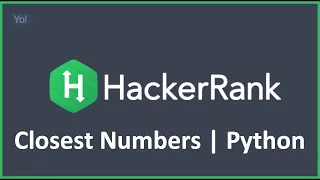 Closest Numbers Python Hacker Rank Solution