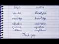 Simple to curesive English Handwriting Practice Improve Your Cursive Writing Writing Practice