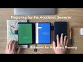 Preparing for the Fall Semester 2024 Academic Planning in Hobonichi Day-Free and Hobonichi Weeks