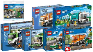 All LEGO City Garbage / Recycling Trucks 2007-2023 CompilationCollection Speed Build