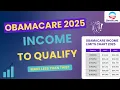 Obamacare 2025 Income Limits Chart See If You Still Qualify