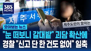 "눈 떠보니 갈대밭" 괴담 확산에..경찰 "신고 단 한 건도 없어" 일축 / SBS / 모아보는 뉴스
