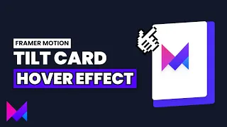 Mouse Hover Tilt Card Effect React Framer Motion Tailwind CSS