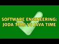 Software Engineering Joda Time vs Java Time 5 Solutions