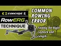 Common Rowing Error Finding the Right Layback and Length