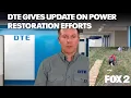 DTE Energy gives update on restoring power to customers after July 3 storms