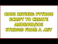 Code Review Python script to create strings from a csv 2 Solutions