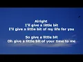 Give A Little Bit -  Supertramp - with lyrics