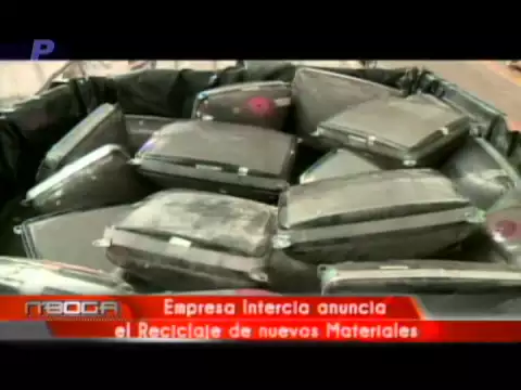 Empresa Intercia anuncia el reciclaje de nuevos materiales