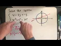 Finding intersections between a line and a circle
