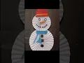 Snowman Christmas decoration craft by easy art india
