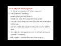 constructors with default arguments