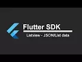 Flutter SDK Tutorial - Listview with JSON or List data App Development