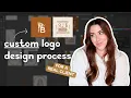 How I Design CUSTOM Logos Adobe Illustrator and Procreate