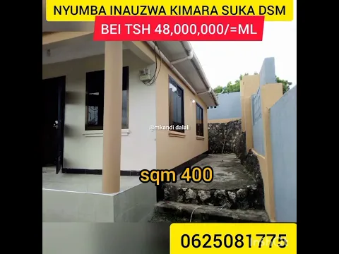 Download MP3 0768263636//BEI TSH 48,000,000/=MILION NYUMBA INAUZWA KIMARA SUKA DAR ES SALAAM TANZANIA