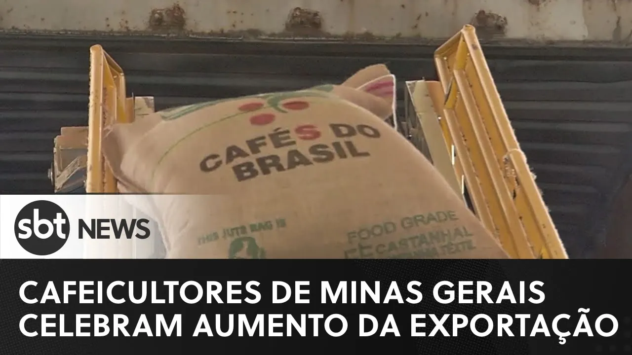 Cafeicultores de Minas Gerais celebram aumento da exportação em maio | #SBTNewsnaTV (18/06/23)