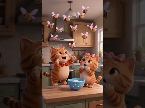 Chubby Cat Series EP19 - Cats Magic Kitchen (Funny Cat Animation) #funnycats #animation #magic