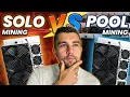 Earn More Passive Income Solo Mining vs Mining Pool - Profitability