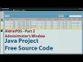 Java Project with Source Code Supermarket Point of Sale POS Admin Window