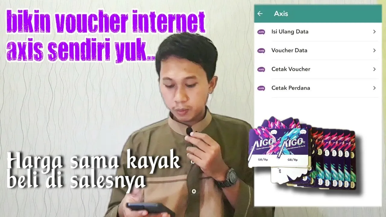 Cara memasukkan voucher Axis