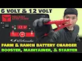 Schumacher Farm Ranch 12V 6V Battery Charger Truck SUV RV Tractor Jump Starter Booster Maintainer