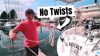Coiling Lines – Is This Alternative Method Better? | ⛵ Sailing Britaly ⛵
