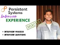 Persistent systems interview experience Persistent system interview questions and answers