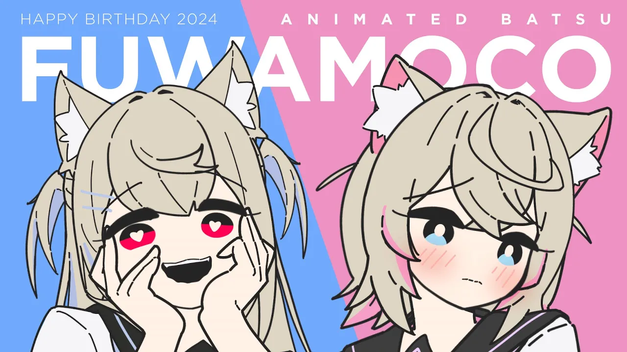 FuwaMoco Batsu Animated